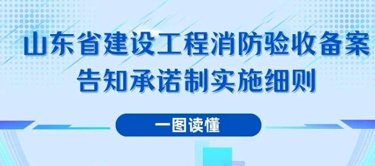 一图读懂丨《山东省建设工程消防验收备案告知承诺制实施细则》
